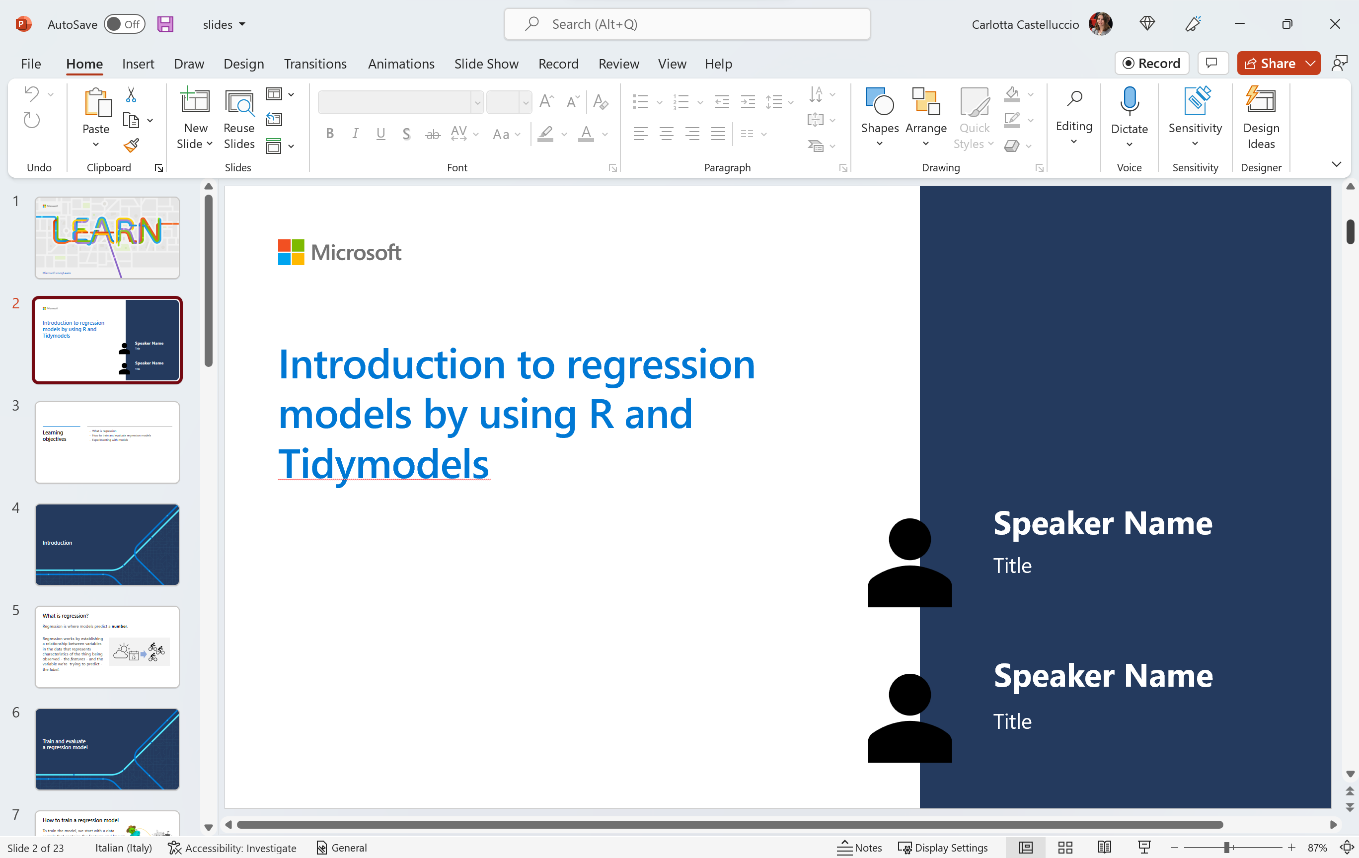 workshop walk-through
